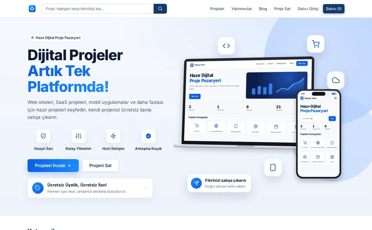 altyapihazir.com — dijital proje pazarı